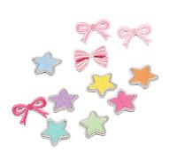 Hudiejie11 Nombreux décalcomanies brodées pour vêtements à repasser, jolies séries papillons et abeilles, pour filles, pasting/couture/service de repassage, vêtements, robes, chapeaux, jeans et