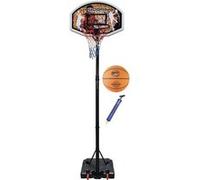 Hudora 71664 Panier de basket avec socle à lester + Ballon et pompe G