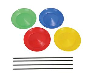 Hudora - 75053 - Cônes pour Jongler avec des Tiges - 4 pièces