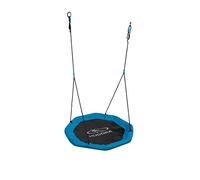 HUDORA Balançoire Nest en Alliage d'acier Noir/Bleu, 110 cm