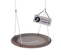HUDORA Balançoire nid Lounge - Balançoire nid réglable en Hauteur avec Un diamètre de 90/110cm - Supporte jusqu'à 150kg - Balançoire familiale pour l'intérieur & l'extérieur