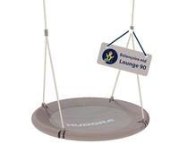 HUDORA Balançoire nid Lounge - Balançoire nid réglable en hauteur avec un diamètre de 90/110cm - Supporte jusqu'à 150kg - Balançoire familiale pour l'intérieur & l'extérieur