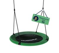 HUDORA Balançoire Nid Start 90 cm - Balançoire Haute Régularisable - Assise Fermée 100 kg - Panier Résistant Intempéries