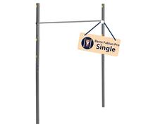 HUDORA Barre de gymnastique Fabian Standard/Pro - Barre simple/double d'extérieur pour enfants & adultes - Barre de fitness résistante réglable en hauteur sur 4 positions - Charge max. 100kg