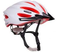 Hudora Basalt - Casque De Vélo - Taille 56-59 Blanc/Orange Blanc G