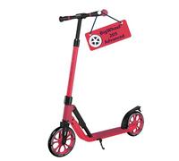 HUDORA BigWheel® 205 Advanced Scooter - Trottinette Confortable en Aluminium pour jusqu'à 100kg - Réglable en Hauteur & Pliable - pour Enfants/Adolescents & Adultes - Ruby