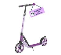 Hudora Trottinette BigWheel 205 Advanced – Aluminium, pliable, réglable, jusqu'à 100 kg