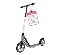HUDORA BigWheel 230 Advanced Scooter - Trottinette Stable en Aluminium pour pour 120 kg Max. - Citadine silencieuse et Pliable avec béquille et Sonnette - pour Enfants, Jeunes et Adultes - Iron