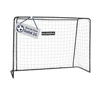 HUDORA But de Football Solid 25 - But de Football Stable pour Enfants & Adultes - Résistant aux intempéries avec Filet en Polyester à Mailles serrées - pour s'amuser & s'entraîner l'extérieur