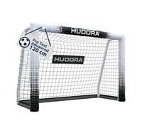 HUDORA Cage de Foot Pro Tect 120 Advanced - pour Le Jardin - avec Filet et enveloppe Tous Temps pour Enfants/Adultes - Montage Simple - But de qualité avec Fermetures éclair et Bandes Velcro - Blanc
