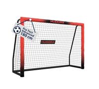 HUDORA Cage de Foot Pro Tect Advanced - pour Le Jardin - avec Filet et enveloppe Tous Temps pour Enfants/Adultes - Montage Simple - But de qualité avec Fermetures éclair et Bandes Velcro