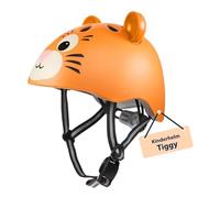 HUDORA Casque pour Enfant Tiggy - Casque Confortable pour Enfant en Taille XS - Casque de vélo sûr avec Joli Motif Tigre - Casque de qualité supérieure pour Filles et garçons - Idéal pour Le vélo, la