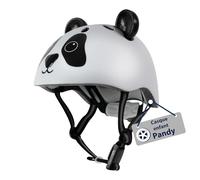 HUDORA Casque pour Enfants Pandy - Confortable pour Les Tout-Petits en XXS - avec Adorable Motif Panda - Casque Robuste pour Filles et garçons - Idéal pour Draisienne, Trottinette & Vélo
