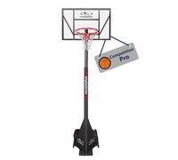 Hudora Competition Pro - Panier de basketball réglable en hauteur avec support pour enfants, adolescents et adultes - Panier de basketball mobile avec roulettes