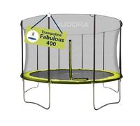 HUDORA Fabulous Trampoline Disponible en Différentes Tailles - Trampoline d'extérieur avec Filet de Sécurité - Pour Enfants & Adultes - Avec Large Couverture de Bord pour jusqu'à 100 kg