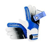 HUDORA Gants de gardien de but - Gants de football rembourrés pour enfants & adolescents en taille S/M - Gants de gardien de but avec dos en mousse et fermeture velcro
