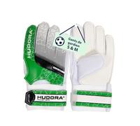 HUDORA Gants de Gardien de But - Gants de Football rembourrés pour Enfants et Adolescents - Gants de Gardien de But avec Dos en Mousse et Fermeture Velcro