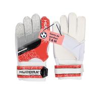 HUDORA Gants de Gardien de But - Gants de Football rembourrés pour Enfants et Adolescents - Gants de Gardien de But avec Dos en Mousse et Fermeture Velcro