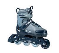 HUDORA Inline Skates Leon 2.0 - Ocean - Patins à roulettes pour Enfants/Adolescents & Adultes - Rollers réglables en 4 Tailles - Confortables & stylés - Taille 33-36