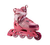 HUDORA Inline Skates Mia/Leon 2.0 - Patins à roulettes pour Enfants/Adolescents & Adultes en différentes Tailles & Couleurs - Rollers réglables en 4 Tailles - Confortables & stylés