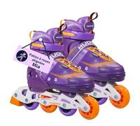 HUDORA Inline Skates Mia / Leon - Patins à roulettes pour enfants / adolescents & adultes en différentes tailles & couleurs - Rollers réglables en 4 tailles - Confortables & stylés