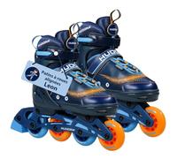HUDORA Inline Skates Mia / Leon - Patins à roulettes pour enfants / adolescents & adultes en différentes tailles & couleurs - Rollers réglables en 4 tailles - Confortables & stylés