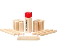 Hudora - Jeu de Viking en bois, jeu d'extérieur, jeu de lancement/tir