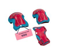 HUDORA Lot de 6 protections pour enfants - Équipement de protection pour filles et garçons - Genouillères, coudières et protège-poignets - Idéal pour rollers, patins à roulettes, skateboard et scooter