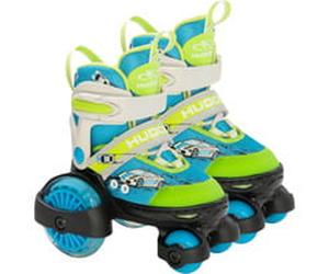 HUDORA Patin à roulettes My First Quad LED Taille 30-33, Patins à roulettes