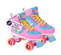 HUDORA Patins à roulettes Wonders en différentes Tailles - Patins Confortables pour Enfants au Design Cool - Patins pour Enfants et Adolescents - Chaussures de Roller en Similicuir de Haute qualité