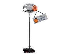 HUDORA Poteau de Basket XXL - Poteau de Basket réglable en Hauteur de 260-305cm - Panier de Basket Mobile d'extérieur pour Enfants/Adolescents & Adultes - Panier de Basket avec Support & roulettes