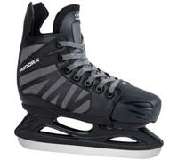 Hudora Power Play Patins à Glace pour Enfant et Adolescent Noir Taille 28-31 Ice Skates Chaussures de Hockey Noir Taille 28-31