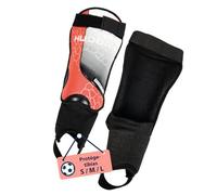HUDORA Protège-Tibias avec Protection de Cheville - protège-Tibias Confortables en Mousse - Protège-Tibias de Football avec protecteurs de Cheville Taille L - Rouge