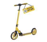 HUDORA Scooter Up 200 - Canary - Trottinette Confortable et silencieuse en Aluminium pour jusqu'à 100kg - Réglable en Hauteur & Pliable - Trottinette sans à-Coup pour Enfants/Adolescents & Adultes