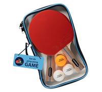 HUDORA Set de ping-Pong - Set de Haute qualité avec Raquettes & balles - Set de Raquettes de ping-Pong Complet avec Sac de Rangement - Raquettes de Tennis de Table