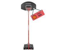 HUDORA Start 305 - Panier de Basket Mobile avec Support pour Enfants et Adolescents - Hauteur réglable de 260 à 305 cm - avec roulettes