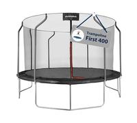 HUDORA Trampoline First 400V - Trampoline d'extérieur avec Protection de Bord UV-Stable & Filet de Sécurité - pour Enfants & Adultes - Qualité Supérieure pour Enfants