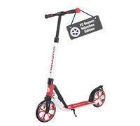 HUDORA Trottinette de fans Édition FC Bayern Munich - Trottinette FCB pour enfants / adolescents & adultes jusqu'à 100 kg - Trottinette FC Bayern réglable en hauteur - Kick-Scooter pliable