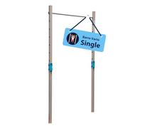 HUDORA Vario barre de gymnastique - barre réglable en hauteur à 7 positions pour enfants & adultes - extensible avec barre en acier inoxydable - barre de fitness robuste jusqu'à 120 kg