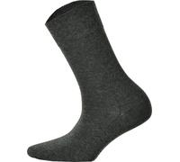 Hudson 1 paire de chaussettes femme, bas Relax Coton, ceinture confort, coloris uni Gris 35-38 (2,5-4,5 UK)