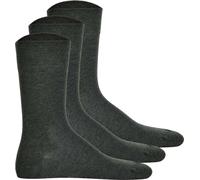 Hudson 3 paires de chaussettes pour homme, bas Relax Coton, sans fils élastiques, coloris uni Gris 43-44 (8,5-9,5 UK)