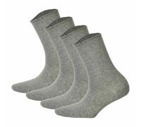Hudson 4 Paire de Chaussettes Femmes - Only Chaussette Bord Enroulé,Unicolore
