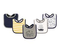 Hudson Baby Lot de 5 bavoirs en coton pour bébé - Motif Captain de mer - Taille unique