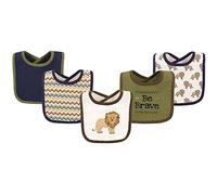 Hudson Baby Lot de 5 bavoirs en coton pour bébé Motif lion Taille unique