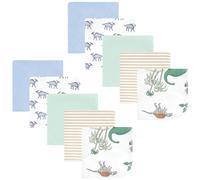 Hudson Baby Unisex Baby Flannel Washcloths, Boy Dino World 10Pk, One Size