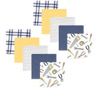 Hudson Baby Unisex Baby Flannel Washcloths, Construction Work 10Pk, One Size