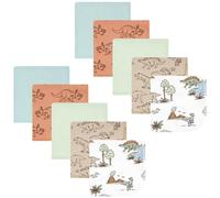 Hudson Baby Unisex Baby Flannel Washcloths, Dinosaur Adventures 10Pk, One Size