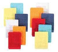 Hudson Baby Unisex Baby Rayon from Bamboo Woven Washcloths 12pk, Basic Bright, One Size