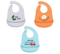 Hudson Baby Unisex Baby Silicone Bibs, Kale Yeah, One Size