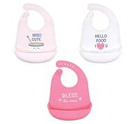 Hudson Baby Unisex Baby Silicone Bibs, Miso Cute, One Size